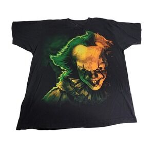 IT Chapter Two Pennywise Graphic T-Shirt Mens XL Black Horror Movie Clown Tee